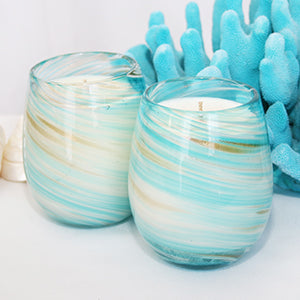 Vintage - Mint Blue Swirl