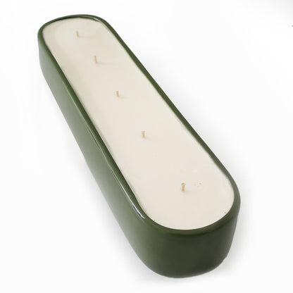 Large Baguette - Olive Green & Light Grey